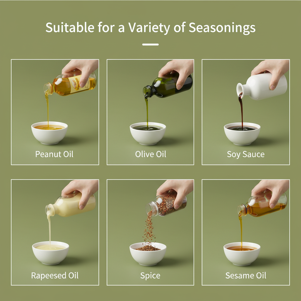 Suitable for a variety of seasonings